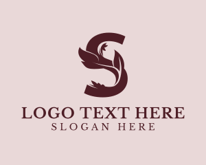 Organic Leaf Letter S Logo