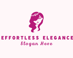 Beautiful Flower Girl Logo