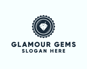 Diamond Jewelry Badge logo design