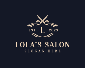 Salon Shears Hairdresser logo design