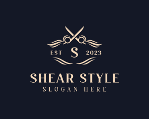 Salon Shears Hairdresser logo design