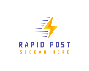 Fast Lightning Bolt logo design