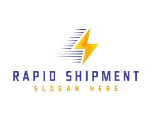 Fast Lightning Bolt logo design