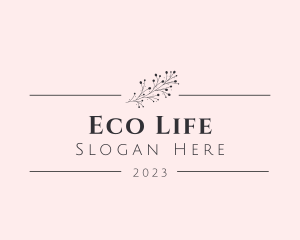 Eco Floral Wellness logo design