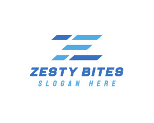 Modern Business Stripe Letter Z logo design