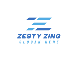 Modern Business Stripe Letter Z logo design