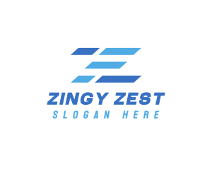 Modern Business Stripe Letter Z logo design