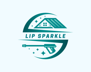 Sparkle House Pressure Washing logo design