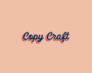 Retro Pop Craft logo design