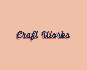 Retro Pop Craft logo design