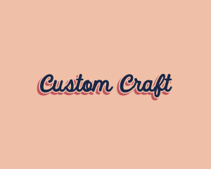 Retro Pop Craft logo design