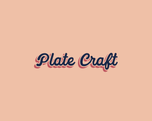 Retro Pop Craft logo design