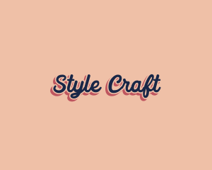 Retro Pop Craft logo design