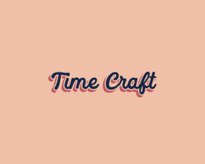 Retro Pop Craft logo design