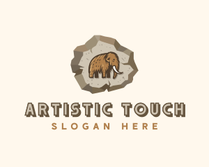 Ancient Mammoth Fossil logo