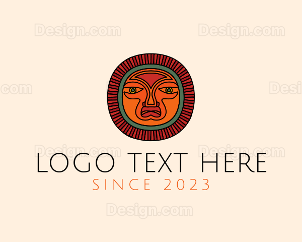 Mayan Ritual Mask Logo