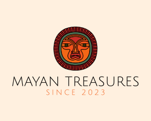 Mayan Ritual Mask logo design