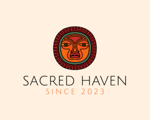 Mayan Ritual Mask logo design