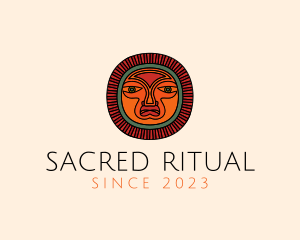 Mayan Ritual Mask logo design