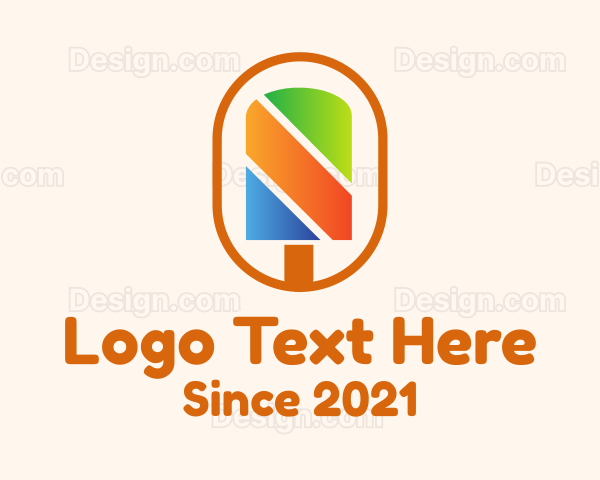 Popsicle Stick Badge Logo