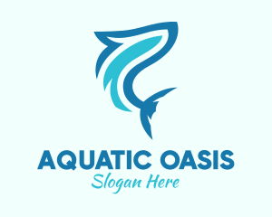 Ocean Shark Aquarium logo design