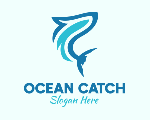 Ocean Shark Aquarium logo design