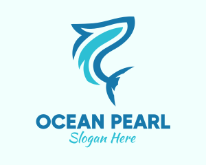 Ocean Shark Aquarium logo design