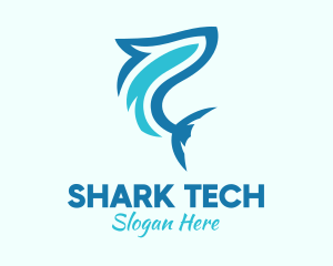 Ocean Shark Aquarium logo design