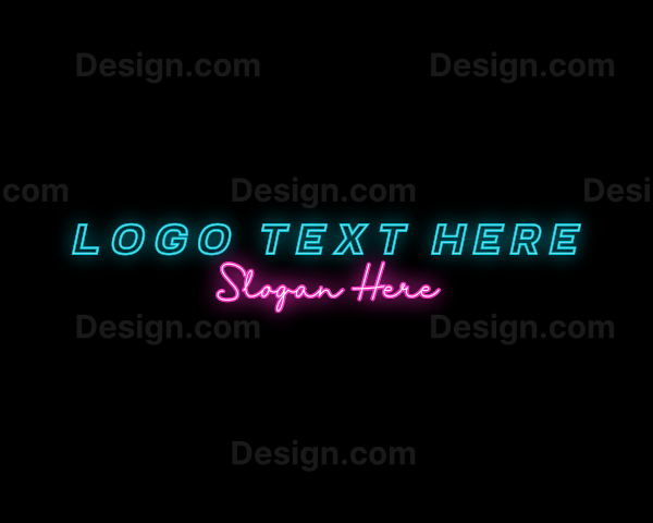 Neon Party Business Logo