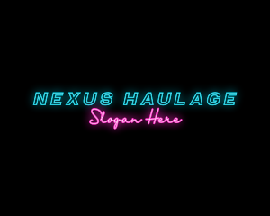 Neon Nightclub Bar logo design