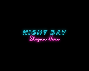 Neon Nightclub Bar logo design