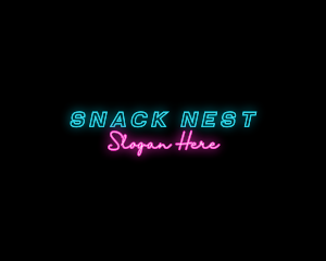 Neon Nightclub Bar logo design