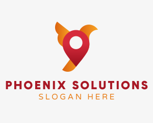 Bird Location Fly logo design