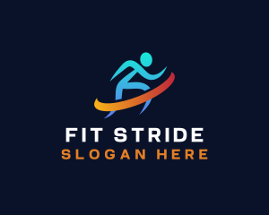 Running Marathon Athlete logo