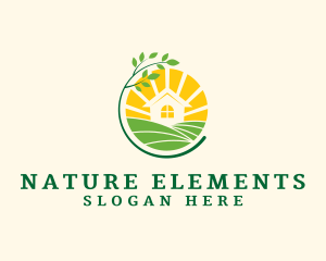 Natural Sunrise Garden logo design