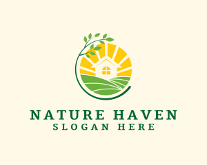 Natural Sunrise Garden logo design