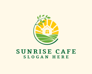 Natural Sunrise Garden logo design