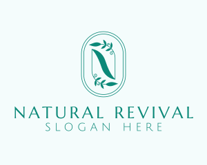 Natural Garden Letter N logo design