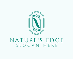 Natural Garden Letter N logo design