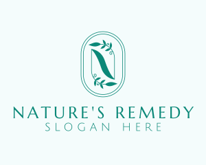 Natural Garden Letter N logo design