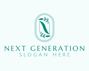 Natural Garden Letter N logo design