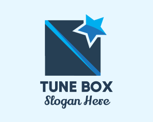 Blue Star Box logo design