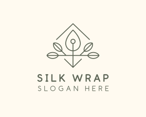 Leaf Plant Oil Drop logo design