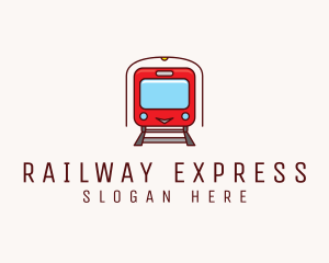 Train Rail Railway logo design