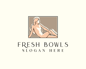 Woman Nude Spa logo design