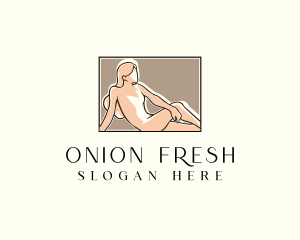 Woman Nude Spa logo design