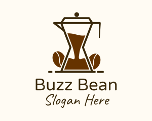 Hourglass Coffee  Pitcher  logo design