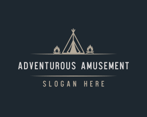 Campsite Adventure Travel logo design