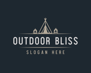 Campsite Adventure Travel logo design