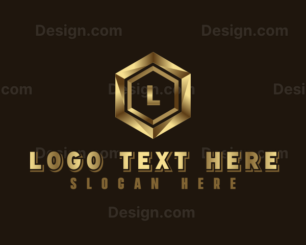 Luxury Hexagon Corporate Logo